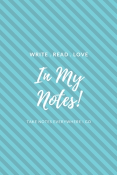 Paperback In My Notes!: minimal notebook lined for writing notes. Book