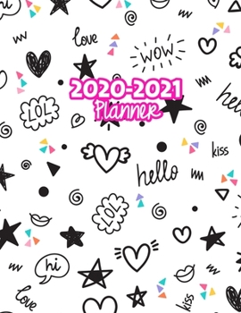 2020-2021 Planner: Two Year Calendar Organizer and Goal Journal | January 2020 - December 2021 Daily, Weekly and Monthly Planner Book with Back Sticker Expression Wall for 2 Years | Design Code 369950