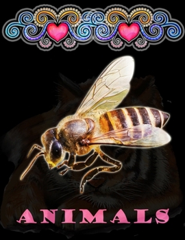 Paperback Animals: 100 Beautiful Animals Designs for Stress Relief and Relaxation Book