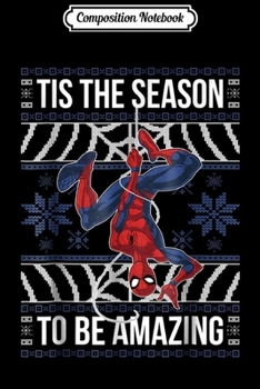 Composition Notebook: Marvel Amazing Spider-Man Ugly Christmas Sweater  Journal/Notebook Blank Lined Ruled 6x9 100 Pages