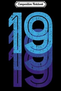 Composition Notebook: 20 Lucky Number 20th Year Birthday Age Sports Team Vintage  Journal/Notebook Blank Lined Ruled 6x9 100 Pages