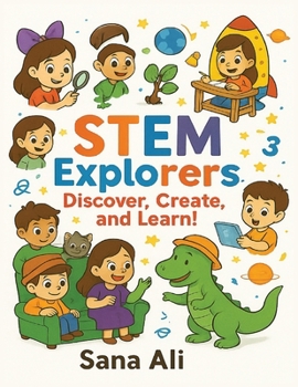 Paperback STEM Explorers: Discover, Create, and Learn! [Large Print] Book