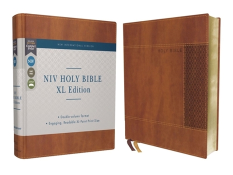 Imitation Leather Niv, Holy Bible, XL Edition, Leathersoft, Brown, Comfort Print Book