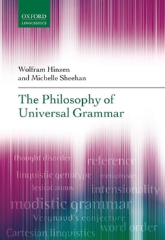 Hardcover Philosophy of Universal Grammar Book