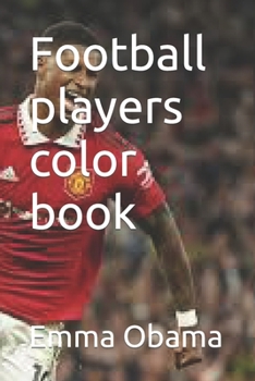 Paperback Football players color book