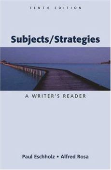 Paperback Subjects/Strategies: A Writer's Reader Book