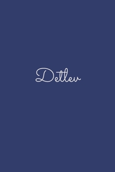 Detlev: notebook with the name on the cover, elegant, discreet, official notebook for notes, dot grid notebook,