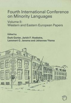 Hardcover Minority Language Conference (4th): Vol.II, Western + Eastern European Papers Book