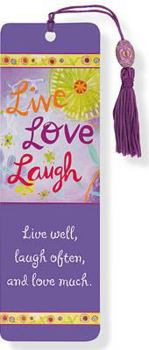 Hardcover Beaded Bkmk Live, Love, Laugh Book
