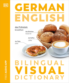 Paperback German English Bilingual Visual Dictionary Book