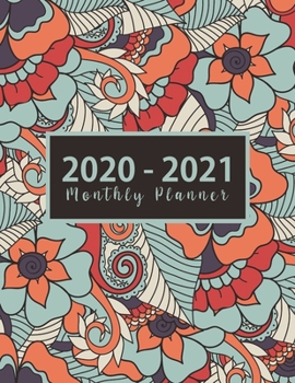 Paperback 2020-2021 Monthly Planner: monthly 2 year appointment planner 2020-2021 - 24 Months Agenda Planner with Holiday from jan-dec 2020 planner Large s Book