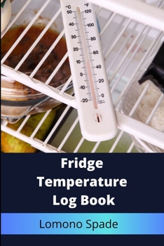Paperback Fridge Temperature Log Book