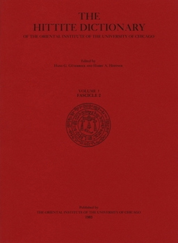 Hardcover Hittite Dictionary of the Oriental Institute of the University of Chicago Volume L-N, Fascicle 2 (-Ma to Miyahuwant-) Book