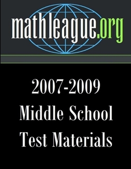 Paperback Middle School Test Materials 2007-2009 Book