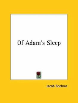 Paperback Of Adam's Sleep Book