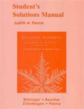 Paperback Student Solutions Manual for College Algebra: Graphs and Models Book