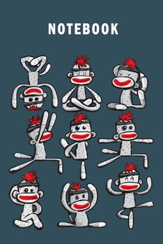 Notebook: Notebook for Monkey Lovers-College Ruled Lined Blank 6x9 inch 110 page-Daily Journal for Girls Diary for Women Perfect Gift for ... Notebooks Gift-Pet Notebook for Girls Boys