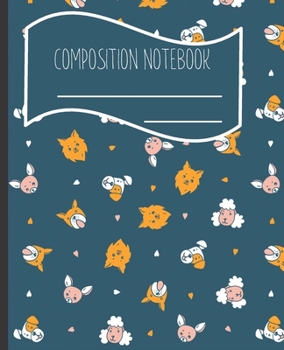 Paperback Composition Notebook: Cute Dog themed Blank lined Journal Note book to Write-in for Home School, Middle School through to College and Adults Book