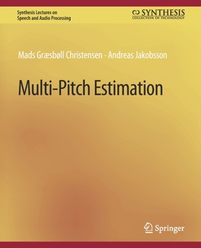 Paperback Multi-Pitch Estimation Book