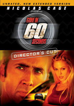 DVD Gone In 60 Seconds Book