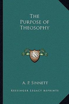 Paperback The Purpose of Theosophy Book