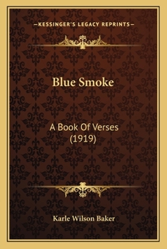 Paperback Blue Smoke: A Book Of Verses (1919) Book