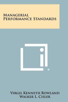 Paperback Managerial Performance Standards Book