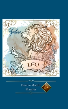 Hardcover Zodiac Leo Planner: 12 Month Planner Book