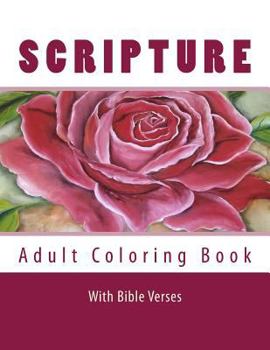 Paperback Scripture Adult Coloring Book: With Bible Verses Book