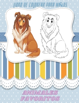 Paperback ANIMALES FAVORITOS - Libro De Colorear Para Niños [Spanish] Book
