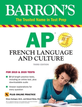 Paperback AP French Language and Culture with Online Practice Tests & Audio Book