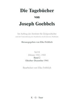 Hardcover Oktober - Dezember 1941 [German] Book
