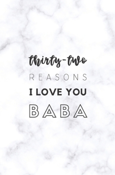 Paperback 32 Reasons I Love You Baba: Fill In Prompted Marble Memory Book