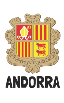 Andorra: Handy journal notebook diary with blank lined paper to write in (Europe)