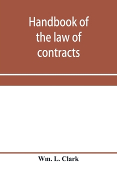 Paperback Handbook of the law of contracts Book