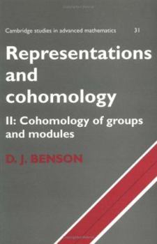 Paperback Representations and Cohomology: Volume 2, Cohomology of Groups and Modules Book