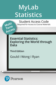Printed Access Code Mylab Statistics with Pearson Etext -- Standalone Access Card -- For Essentials of Statistics -- 24 Months Book