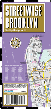 Map Streetwise Brooklyn Map - Laminated City Center Street Map of Brooklyn, New York Book