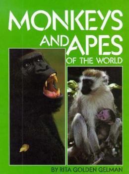 Library Binding Monkeys and Apes of the World Book