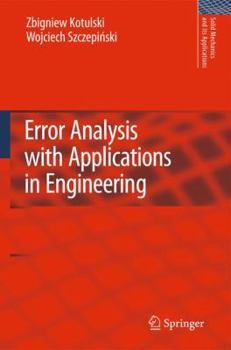 Hardcover Error Analysis with Applications in Engineering Book