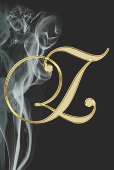 Z Journal: A Monogram Z Initial Capital Letter Notebook For Writing And Notes: Great Personalized Gift For All First, Middle, Or Last Names (Pink Gold Smoke Fire Swirl Print)