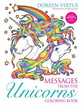 Paperback Messages from the Unicorns Coloring Book