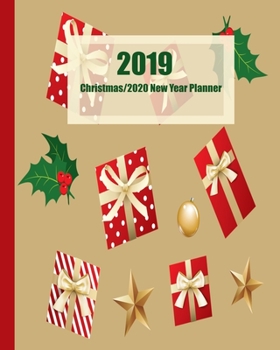 2019 Christmas 2020 New Years Planner: Gift and Stocking Stuffer List Notebook, Address Book for Christmas Cards, December 2019 and January 2020 Calendar Included