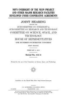 NSF’s oversight of the NEON project and other major research facilities developed under cooperative agreements