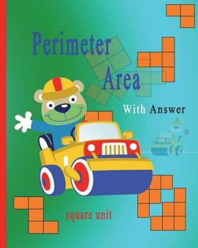 Paperback Basic Perimeter and Area of a Shape Square Units Brick Block: Need Counting Skill Before Using Book