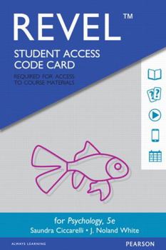 Printed Access Code Revel for Psychology -- Access Card Book