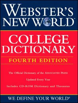 Hardcover Webster's New World College Dictionary, Fourth Edition (Book with CD-ROM) Book