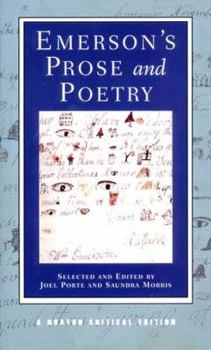 Paperback Emerson's Prose and Poetry: A Norton Critical Edition Book