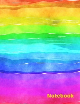 Rainbow Notebook: Colorful, Journal, Composition Book, 130 pages, Lined, 8.5x11"