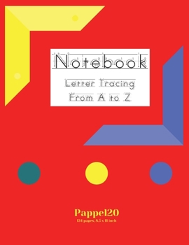 Paperback Letter tracing from A to Z-134 pages - 8.5x11 Inches Book